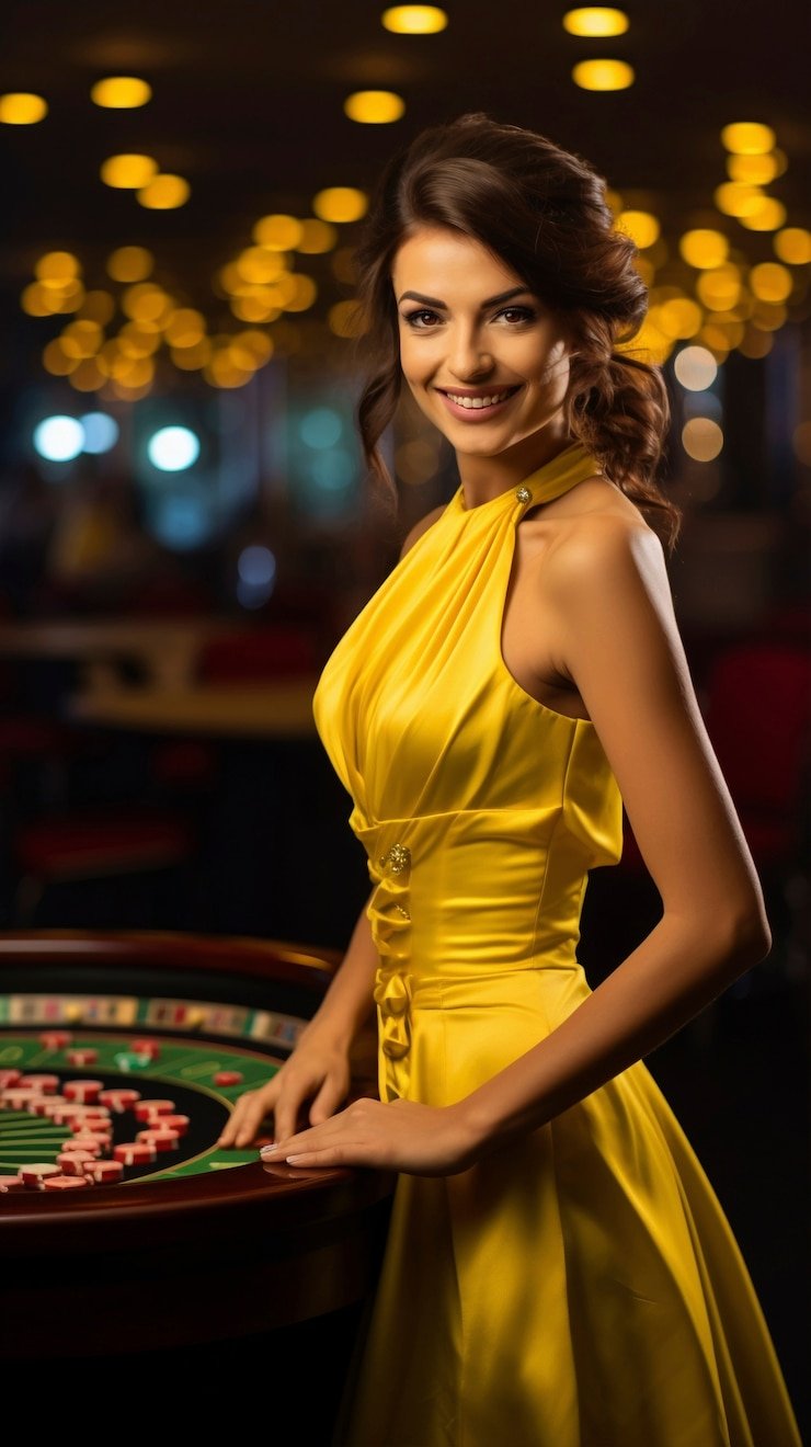 luckybet ফিচার কার্ডসহ কালো সোনালি বিন্যাস